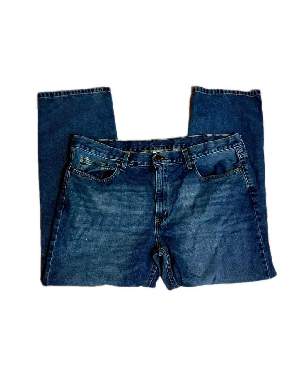 100% Cotton Wrangler Men’s 40x30 Jeans Medium Wash Straight Leg Classic Denim